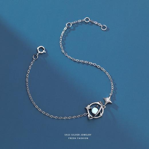 子佩集【梦幻星球】S925银月光石手链【YXS-L571】 商品图2