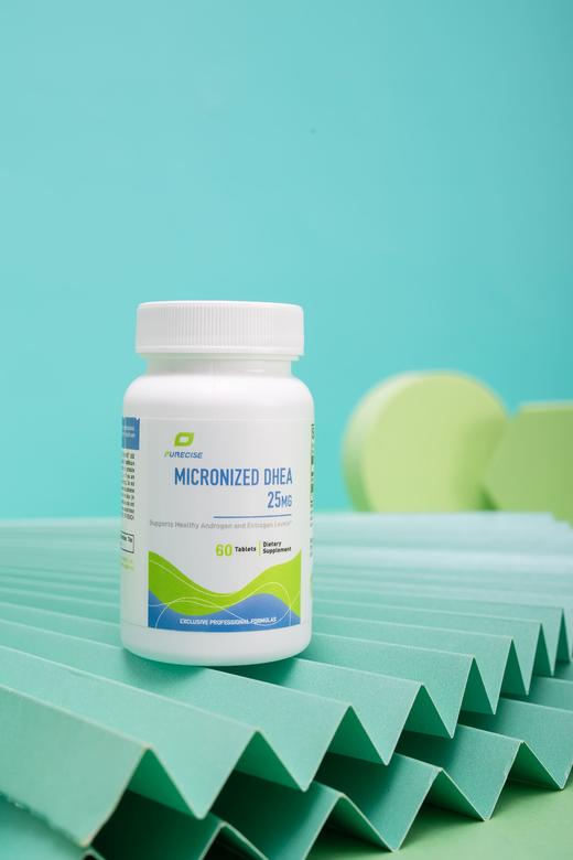【荷尔蒙平衡-微粒化DHEA 25mg】DHEA-25mg 60片剂 支持类固醇平衡 Purecise 商品图7