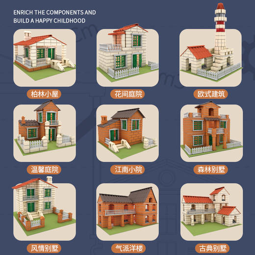 心选丨小小泥瓦匠diy手工造盖房子建筑师砌墙砖块水泥小屋男孩玩具儿童节礼物 商品图3