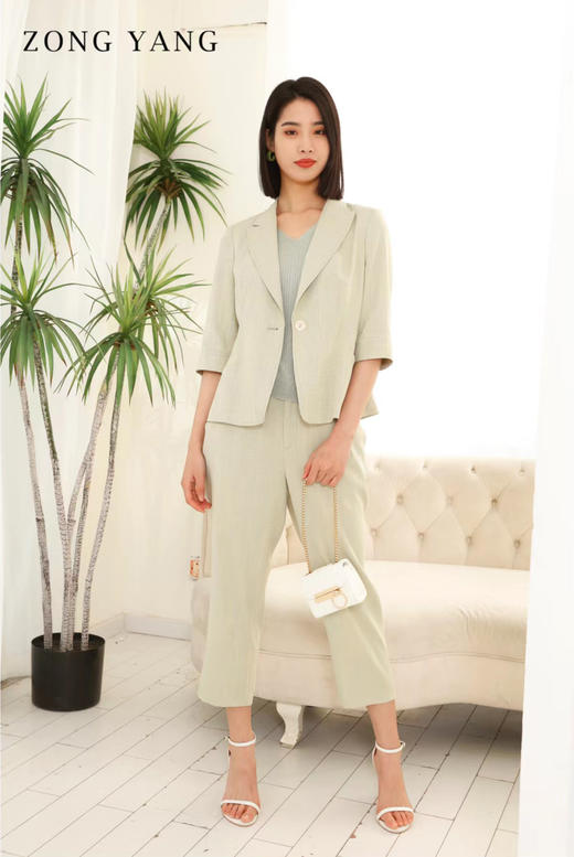 宗洋2022夏季新品女款小脚裤BXL3CK8084-56 商品图3