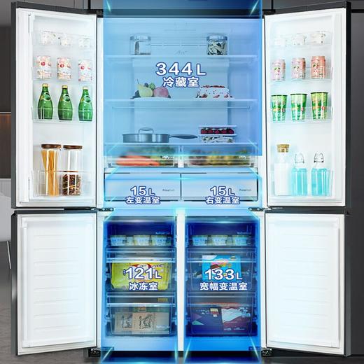 松下 628升 白色十字对开门冰箱 NR-W632CG-K 商品图3