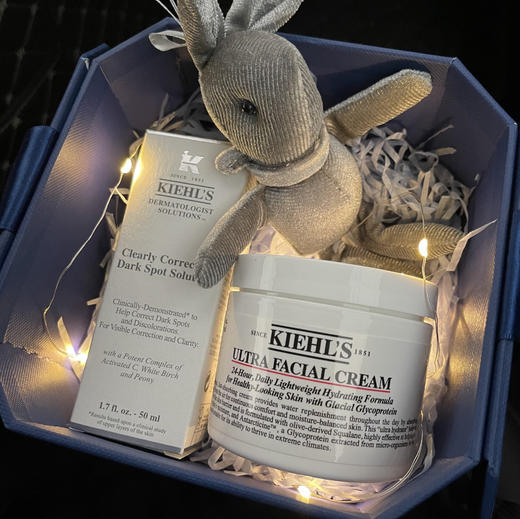 【授权商品 促销款】美国 Kiehl＇s 科颜氏高保湿面霜125ml+科颜氏新集白白均衡精华液50ml 礼盒装 商品图1