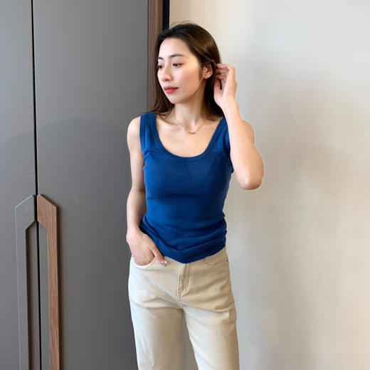 【MAOmore】一线品牌同厂春夏新品简约圆领羊毛背心慵懒随意可飒可性感 商品图1