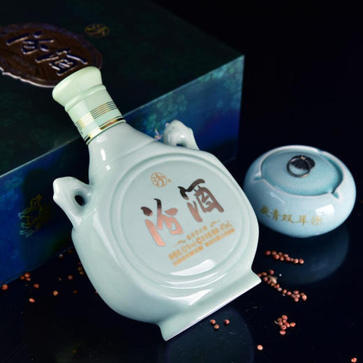 【轻微瑕疵品】汾酒 藏青双耳 53度 清香型 475ml 商品图5