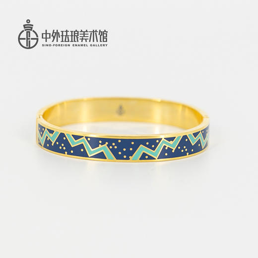 钛钢珐琅开口手镯 商品图1
