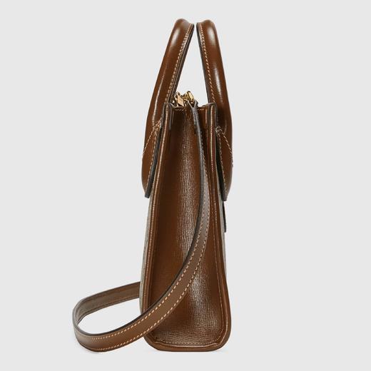 Gucci 男女同款 GG Retro系列迷你托特包 单肩斜挎手提包 67162392TCG 商品图3