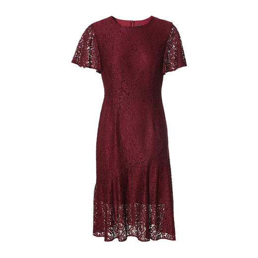 EITIE爱特爱夏季新款时尚优雅通勤显瘦a字气质收腰蕾丝连衣裙B2207976 商品图5