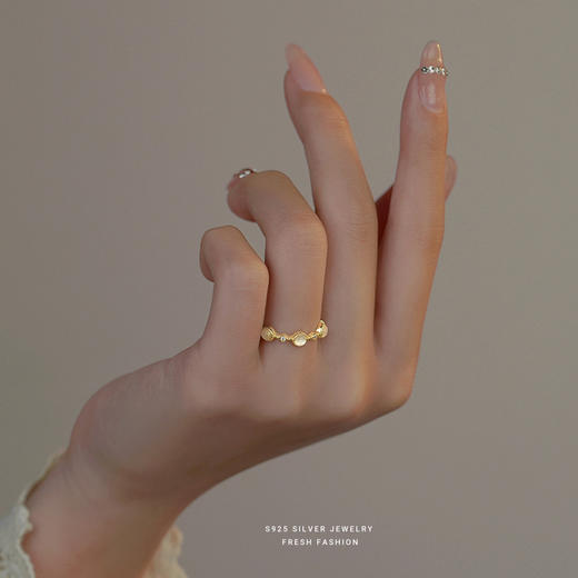 子佩集【巴洛克猫眼】S925银复古巴洛克风猫眼石戒指【YXS-K1048】 商品图2