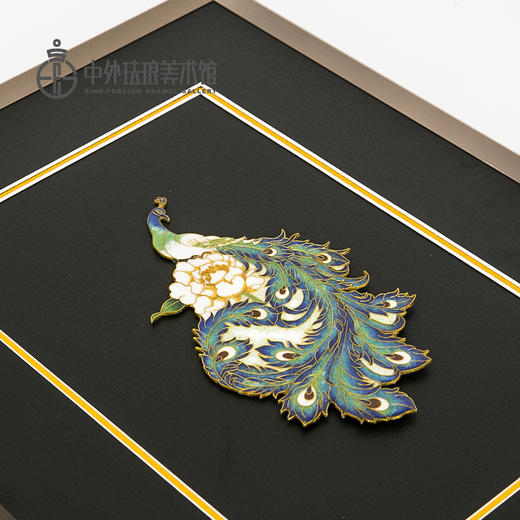 《孔雀》      脱胎掐丝珐琅画（可定制） 商品图4