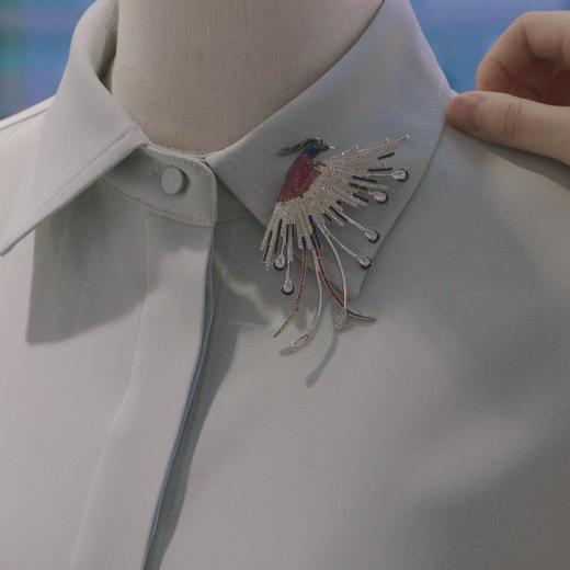 【下单2-3个工作日发】甄珠贝 凤凰胸针 800多颗锆石 手工镶嵌 挑战精致度 商品图2