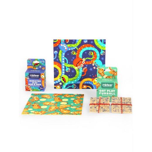 弥鹿mideer焼闹木质拼图-玩毛线的猫 商品图1