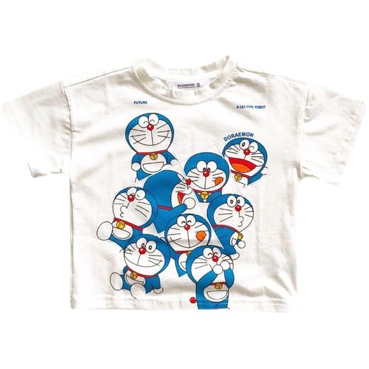 黛唯梵儿童夏装卡通哆啦A梦短袖上衣男女宝宝叮当猫可爱T恤童装圆领衣服 商品图8