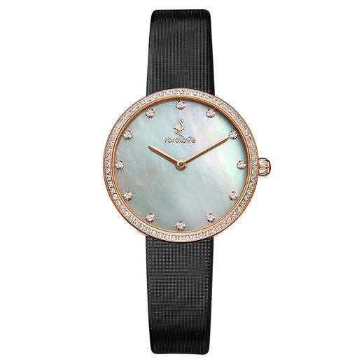 【ROROLOVE】诺爱Promise系列  天然钻石轻奢手表女新款简约女表腕表送礼物（80个钻石） 商品图3