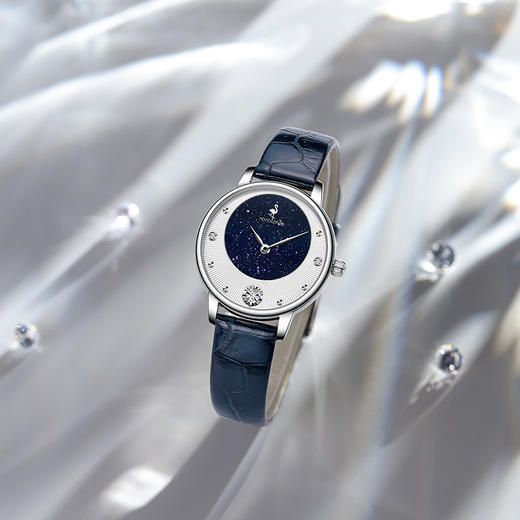 【ROROLOVE】极光Daylight系列 天然钻石腕表 天然钻石手表女满天星轻奢简约女表腕表（3颗钻/12分） 商品图6