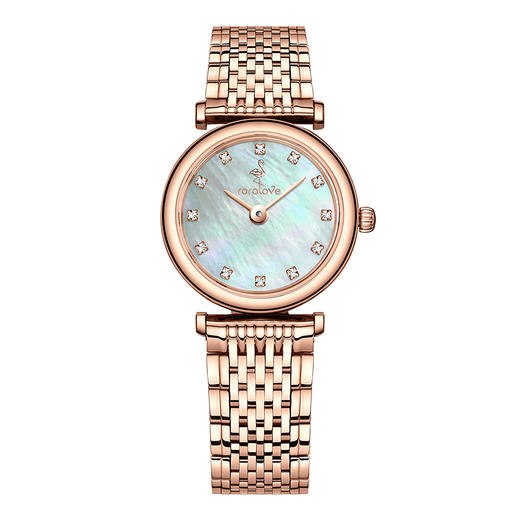 【ROROLOVE】邂逅Enchanted系列  天然钻石腕表 精钢钻石手表进口机芯潮流个性女表（12颗钻石） 商品图1