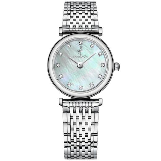 【ROROLOVE】邂逅Enchanted系列  天然钻石腕表 精钢钻石手表进口机芯潮流个性女表（12颗钻石） 商品图0