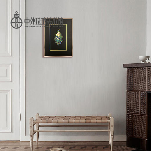 《孔雀》      脱胎掐丝珐琅画（可定制） 商品图1