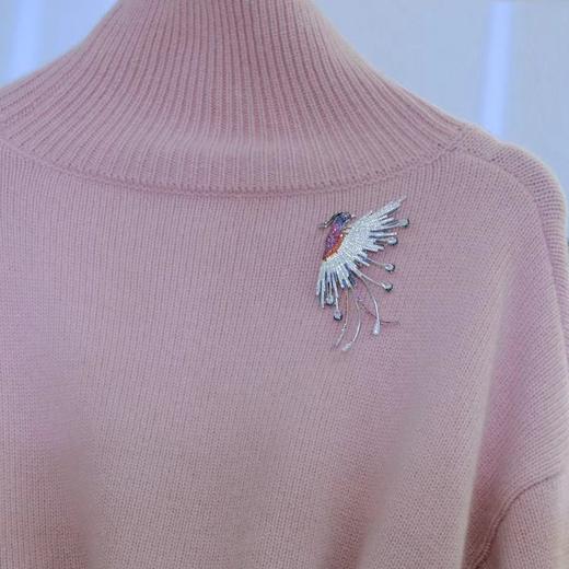 【下单2-3个工作日发】甄珠贝 凤凰胸针 800多颗锆石 手工镶嵌 挑战精致度 商品图5