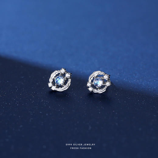 子佩集【羽你相伴】S999银羽毛耳钉【YXS-F2186】 商品图2