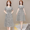 YWE TD22A79格子连衣裙中长款气质减龄小个子a字裙 商品缩略图2