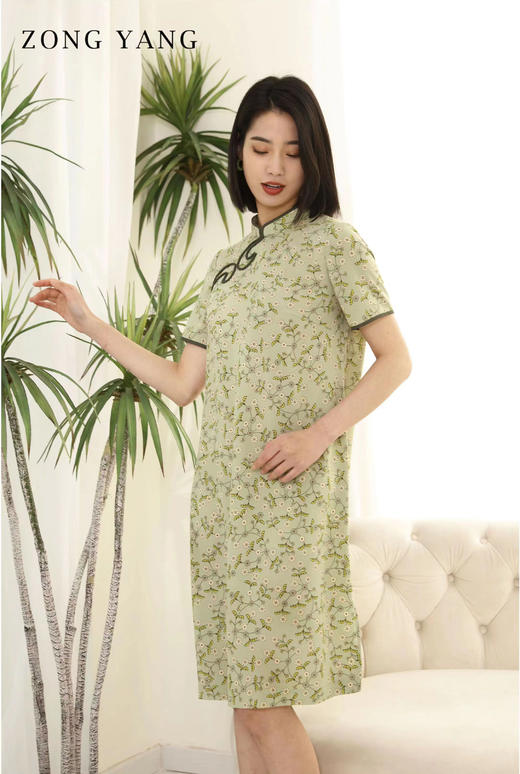 宗洋2022夏季新品印花连衣裙BXL3ST8080-60 商品图3
