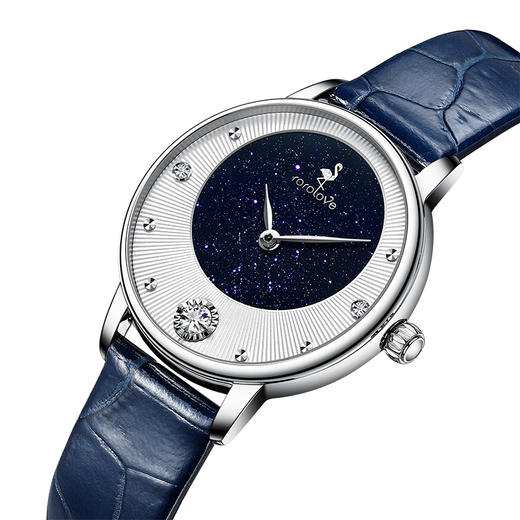 【ROROLOVE】极光Daylight系列 天然钻石腕表 天然钻石手表女满天星轻奢简约女表腕表（3颗钻/12分） 商品图3