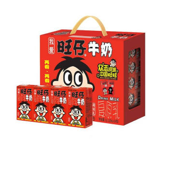 旺旺 旺仔牛奶 儿童早餐奶 原味 礼盒装 125ml*24 商品图0