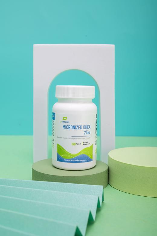【荷尔蒙平衡-微粒化DHEA 25mg】DHEA-25mg 60片剂 支持类固醇平衡 Purecise 商品图2
