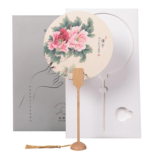 冯倩【国风】花鸟工笔画团扇 商品图0