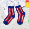 【6双装 重工潮袜 百搭透气】只一只夏季薄款字母条纹卡丝袜棉透气网眼儿童袜子 商品缩略图13