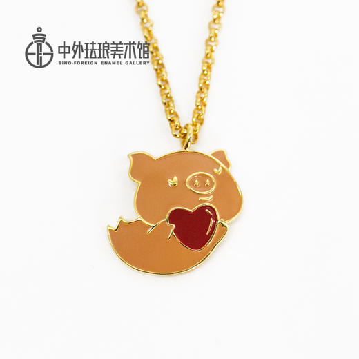 《猪事可爱》   福气小飞猪珐琅吊坠 商品图2