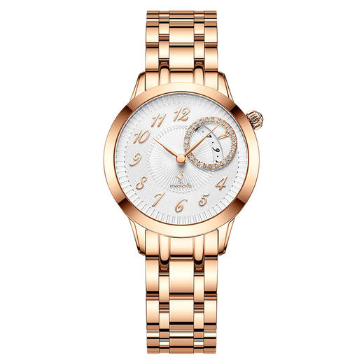 【ROROLOVE】情侣Lover系列 天然钻石腕表 精钢表带情侣款钻石手表进口机芯送礼（25颗钻石） 商品图0