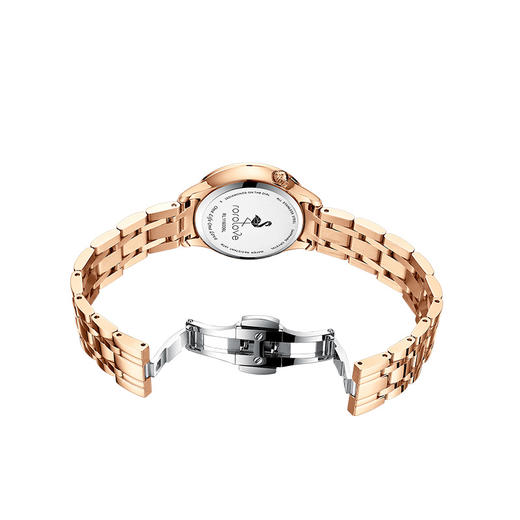 【ROROLOVE】情侣Lover系列 天然钻石腕表 精钢表带情侣款钻石手表进口机芯送礼（25颗钻石） 商品图5