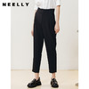 NEELLY纳俪商场同款2022夏季西装裤女高腰立体打褶休闲九分裤直筒N22051H01146 商品缩略图0