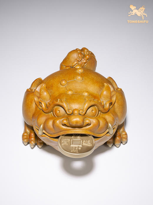 铜师傅 全铜摆件《三足金蟾》 铜工艺品 家居饰品 书房 礼品摆件 商品图3