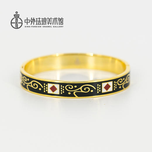 钛钢珐琅开口手镯 商品图3