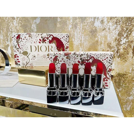 【一般贸易】Dior迪奥虎年限定套装1.5g/支（丝绒999+丝绒720+丝绒909+丝绒668+丝绒840） 商品图3