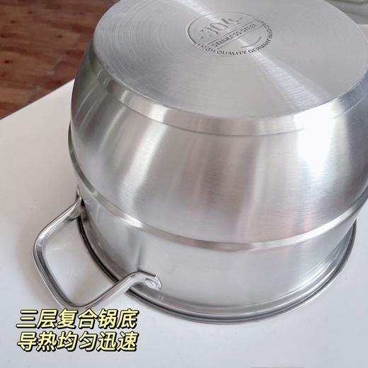 万物皆可蒸~【PONEL派能304不锈钢三层蒸锅28cm】三层容量！上可蒸下可煮，一锅多用，可以大大提升烹饪效率。蒸、煮、炖、熬样样通~电磁炉，燃气炉，电陶炉通用，新鲜的食材必须要用一口好锅呀！ 商品图6