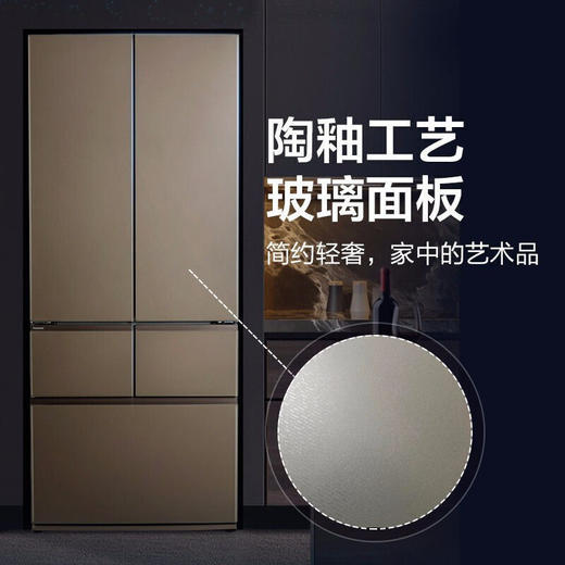 松下 453升 超薄钱入式六门冰箱 W461BF-TC 商品图4