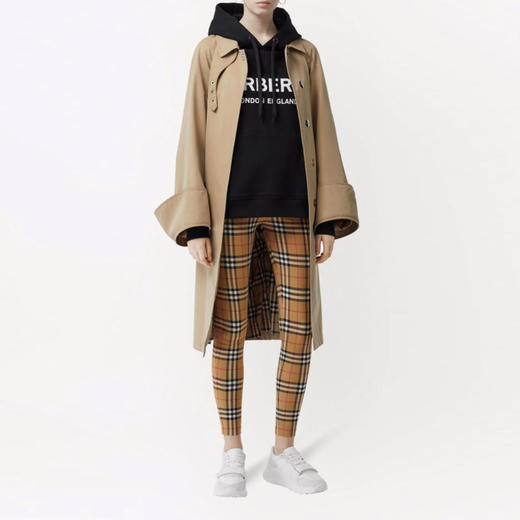 【二】BURBERRY 巴宝莉 女士徽标细节复古格纹针织打底裤 格子 8049478 A7028 商品图3