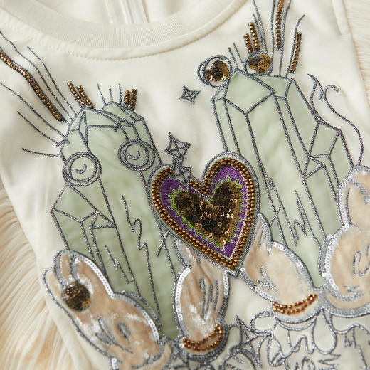 谜底仙女裙2022夏季飞飞袖质感收腰显瘦蕾丝连衣裙222GL0504 商品图3