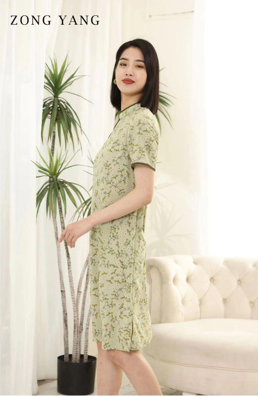 宗洋2022夏季新品印花连衣裙BXL3ST8080-60 商品图1