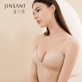 薄厚可选 恰到好处 | 金三塔内里真丝光面无钢圈内衣女士贴身纯色内衣桑蚕丝Bra文胸 5色入