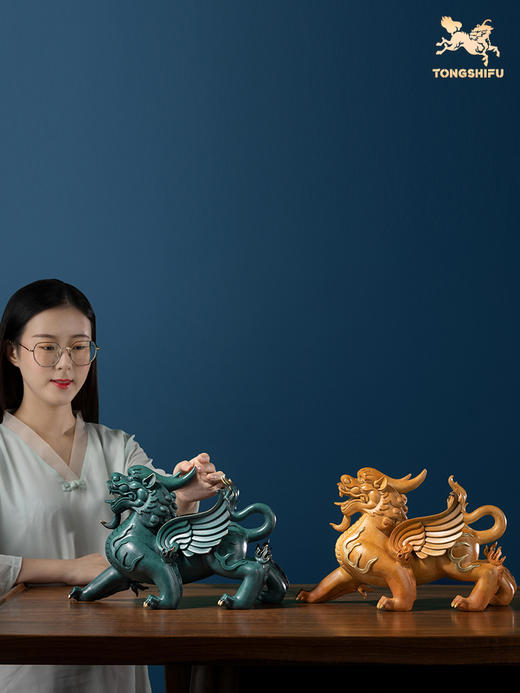 铜师傅 全铜摆件《威猛貔貅》家居饰品 铜工艺品 摆件 商品图4