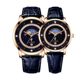 【ROROLOVE】情侣Lover系列 天然钻石腕表 天然钻石情侣手表满天星情侣对表（ 56/48颗）