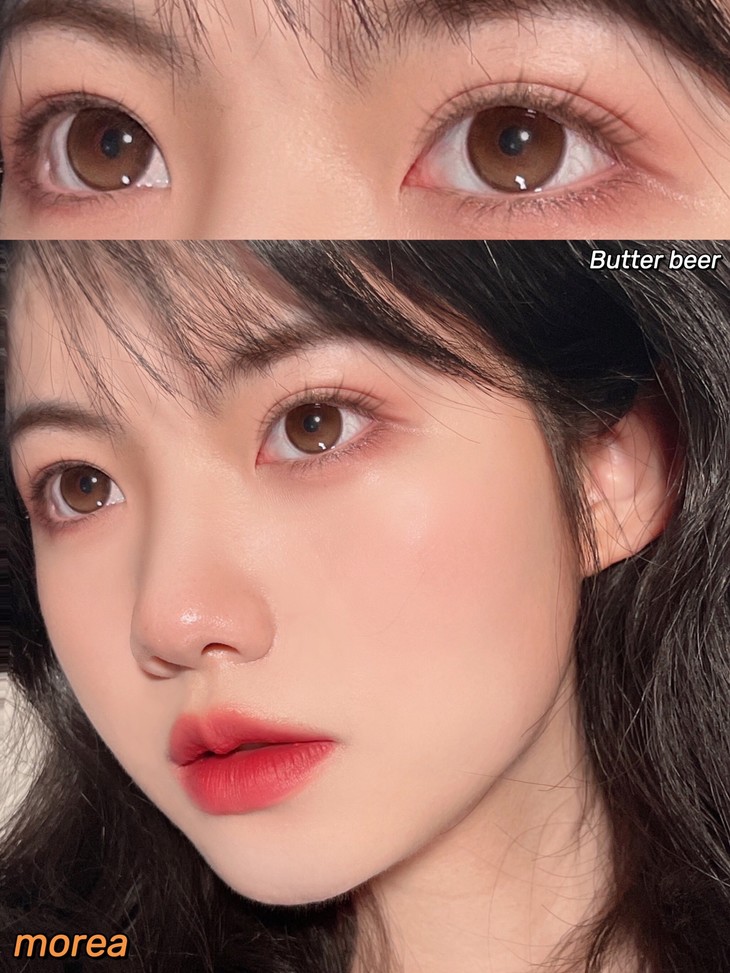 MOREA年抛隐形眼镜 黄油啤酒14.2mm 1副/2片-VVCON美瞳商城20