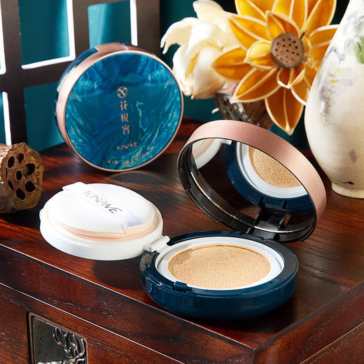 花悦容轻薄遮瑕气垫 提亮保湿滋润带替换装气垫BB霜气垫 商品图2