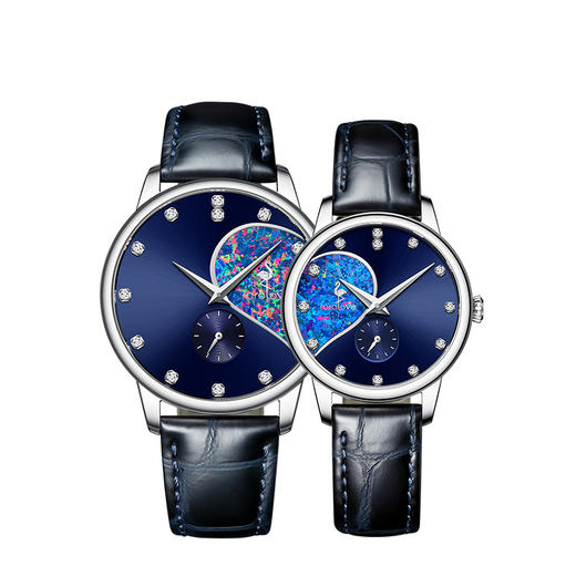 【男士腕表】ROROLOVE 天然钻石腕表 天然钻石男士手表 情侣款一对男女表 送礼白色情人节 父亲节（13颗钻石） 商品图6