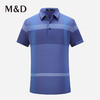 M＆D/名盾翻领商务短袖男士休闲棉Polo衫夏季新款印花T恤上衣男 商品缩略图0