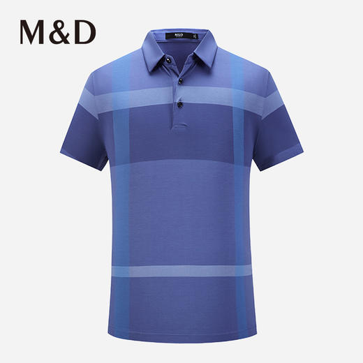 M＆D/名盾翻领商务短袖男士休闲棉Polo衫夏季新款印花T恤上衣男 商品图0